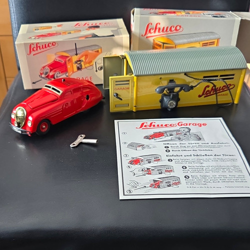 Schuco blechspielzeug garage - schuco,