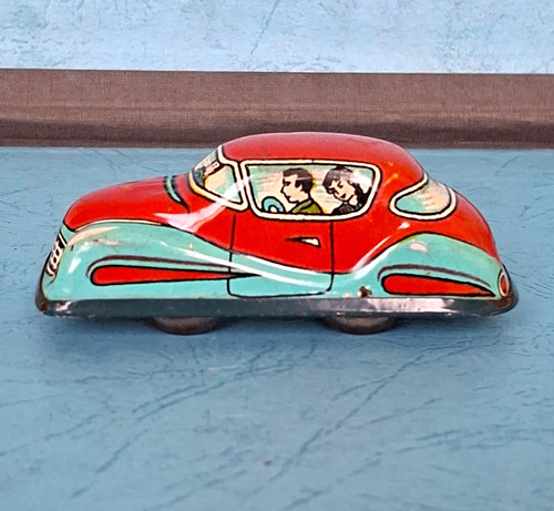 Vintage blechspielzeug auto - vintage,
